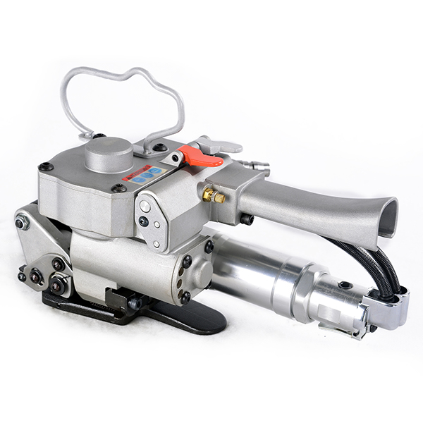 Pneumatic PP/PET strapping tool