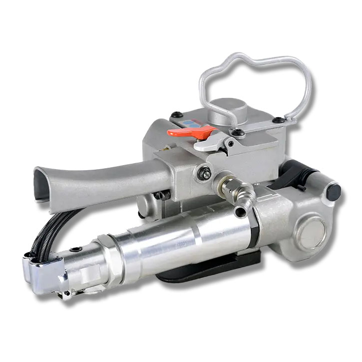 Pneumatic PP/PET strapping tool